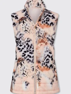 Gilet matelassé imprimé mode