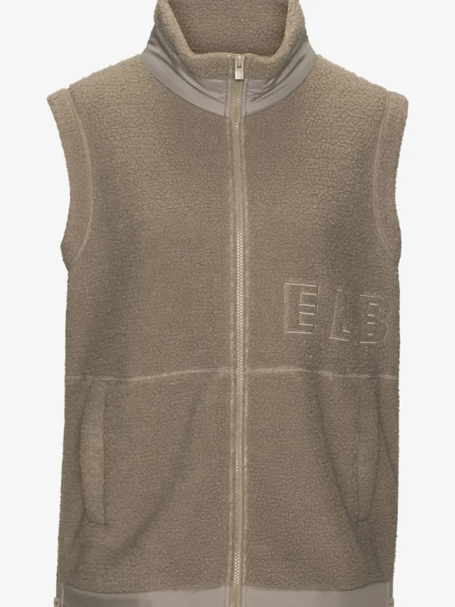 Gilet polaire à col haut avec poches et glissières