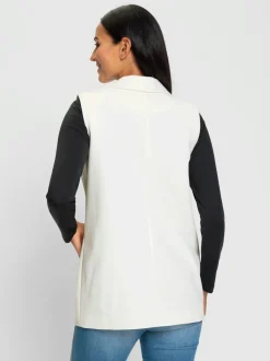 Gilets blazers coupe droite avec poches plaquées recyclé