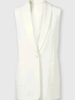 Gilets blazers coupe droite avec poches plaquées recyclé