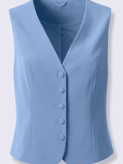 Gilets de costume avec col en V et boutons