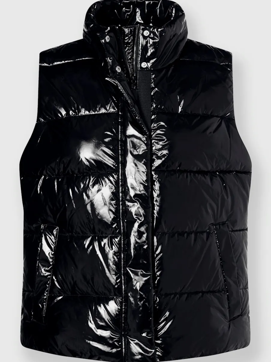 Gilets matelassés avec col montant et poches pratiques