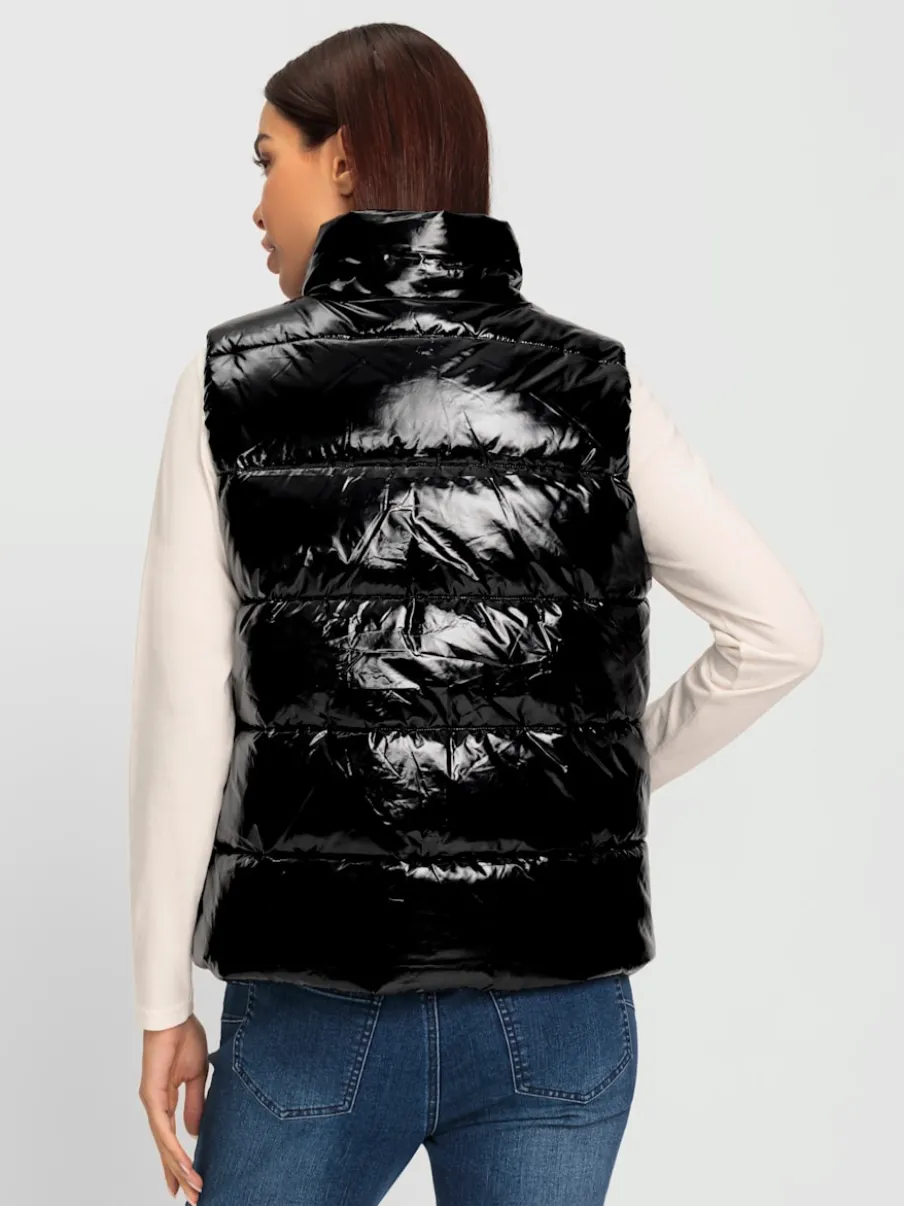 Gilets matelassés avec col montant et poches pratiques