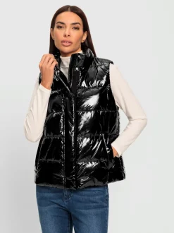 Gilets matelassés avec col montant et poches pratiques