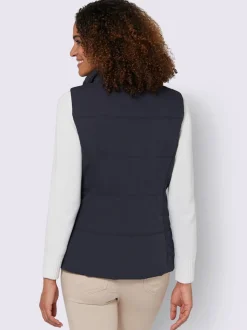 Gilets matelassés col montant à poches zippées pratiques
