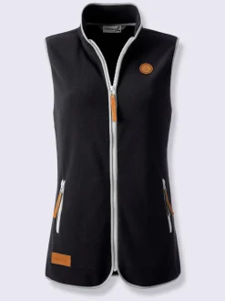 Gilets polaires avec passepoils et poches à glissière