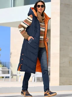 Gilets réversibles avec capuche et poches pratiques