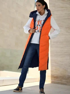 Gilets réversibles avec capuche et poches pratiques