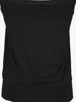 Haut bandeau fluide avec plis à l'encolure et ourlet extensible