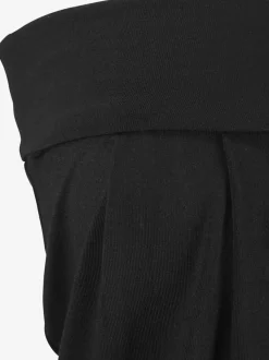 Haut bandeau fluide avec plis à l'encolure et ourlet extensible