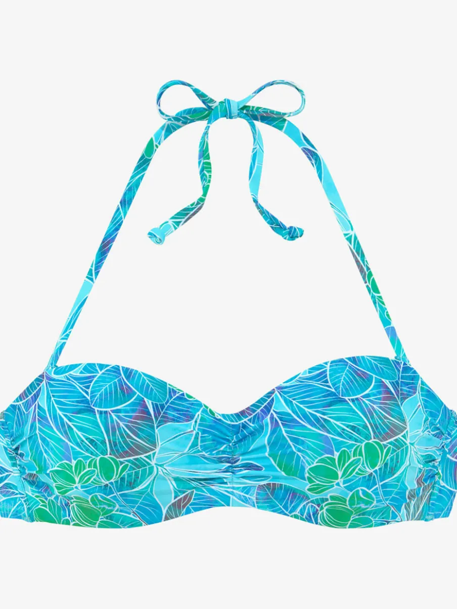 Haut de bikini à armatures avec imprimé floral doux