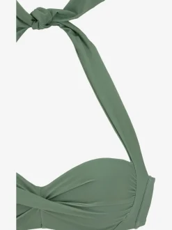 Haut de bikini bandeau à armatures avec effet twisté