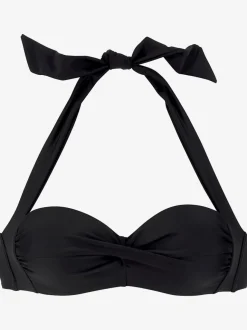 Haut de bikini bandeau à armatures avec effet twisté