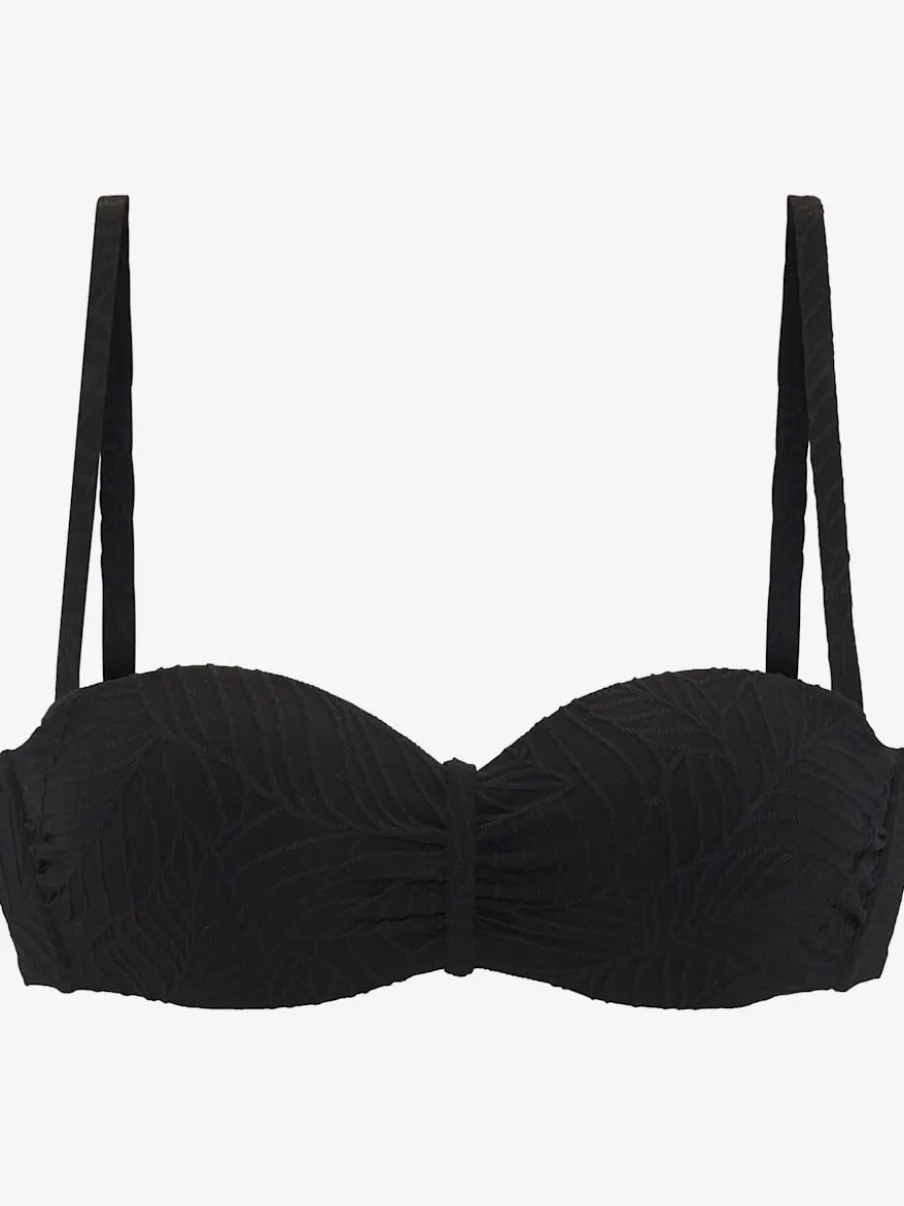 Haut de bikini bandeau à armatures avec bretelles multiway