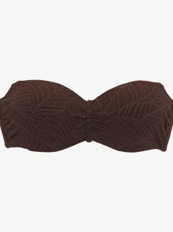 Haut de bikini bandeau à armatures avec bretelles multiway