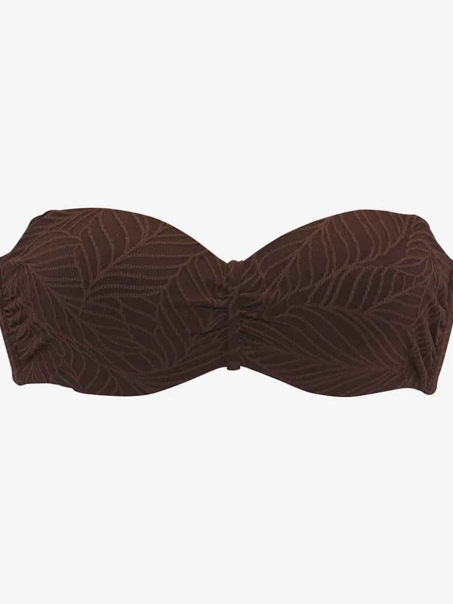 Haut de bikini bandeau à armatures avec bretelles multiway