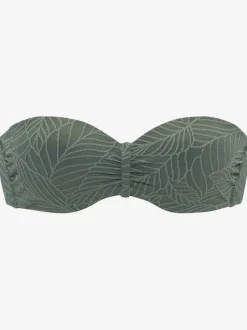 Haut de bikini bandeau à armatures avec bretelles multiway