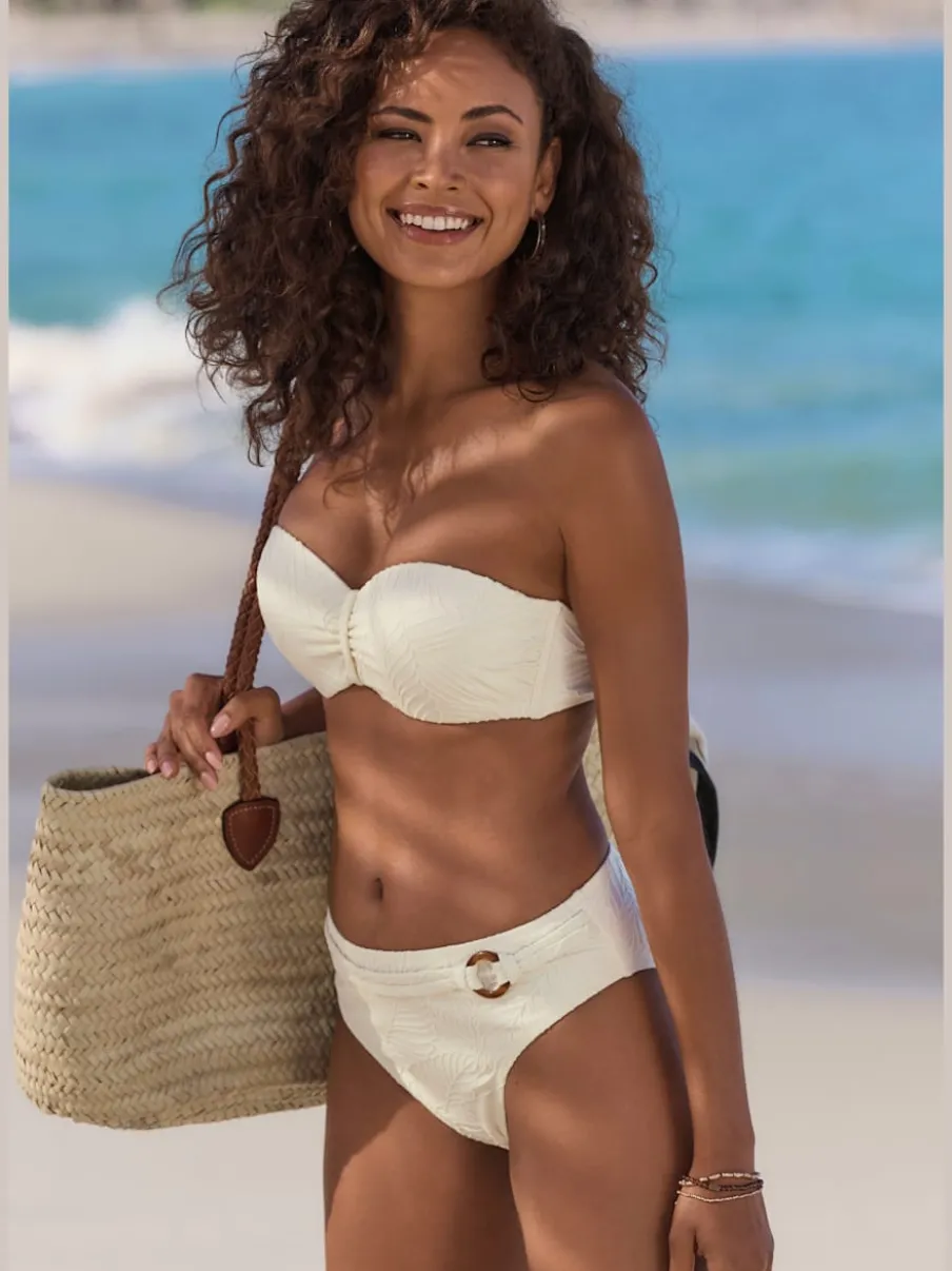 Haut de bikini bandeau à armatures avec bretelles multiway