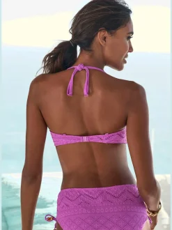 Haut de bikini bandeau à armatures avec bonnets intégrés
