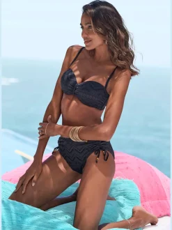 Haut de bikini bandeau à armatures avec bonnets intégrés