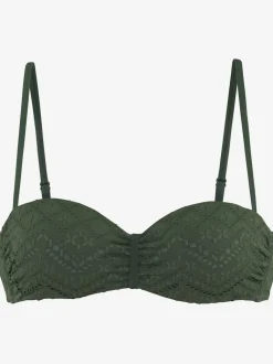 Haut de bikini bandeau à armatures avec bonnets intégrés