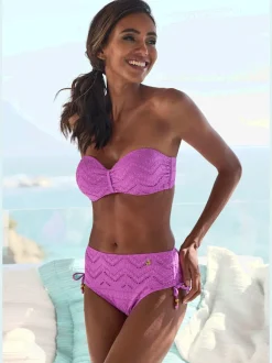 Haut de bikini bandeau à armatures avec bonnets intégrés