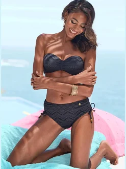 Haut de bikini bandeau à armatures avec bonnets intégrés