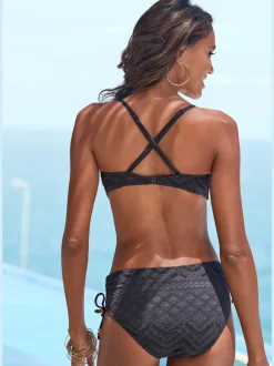 Haut de bikini bandeau à armatures avec bonnets intégrés