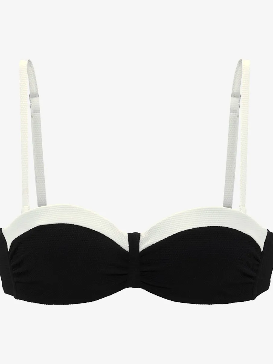 Haut de bikini bandeau avec armatures et bonnets rembourrés