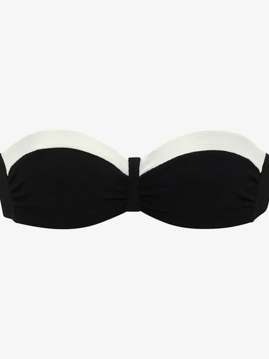 Haut de bikini bandeau avec armatures et bonnets rembourrés
