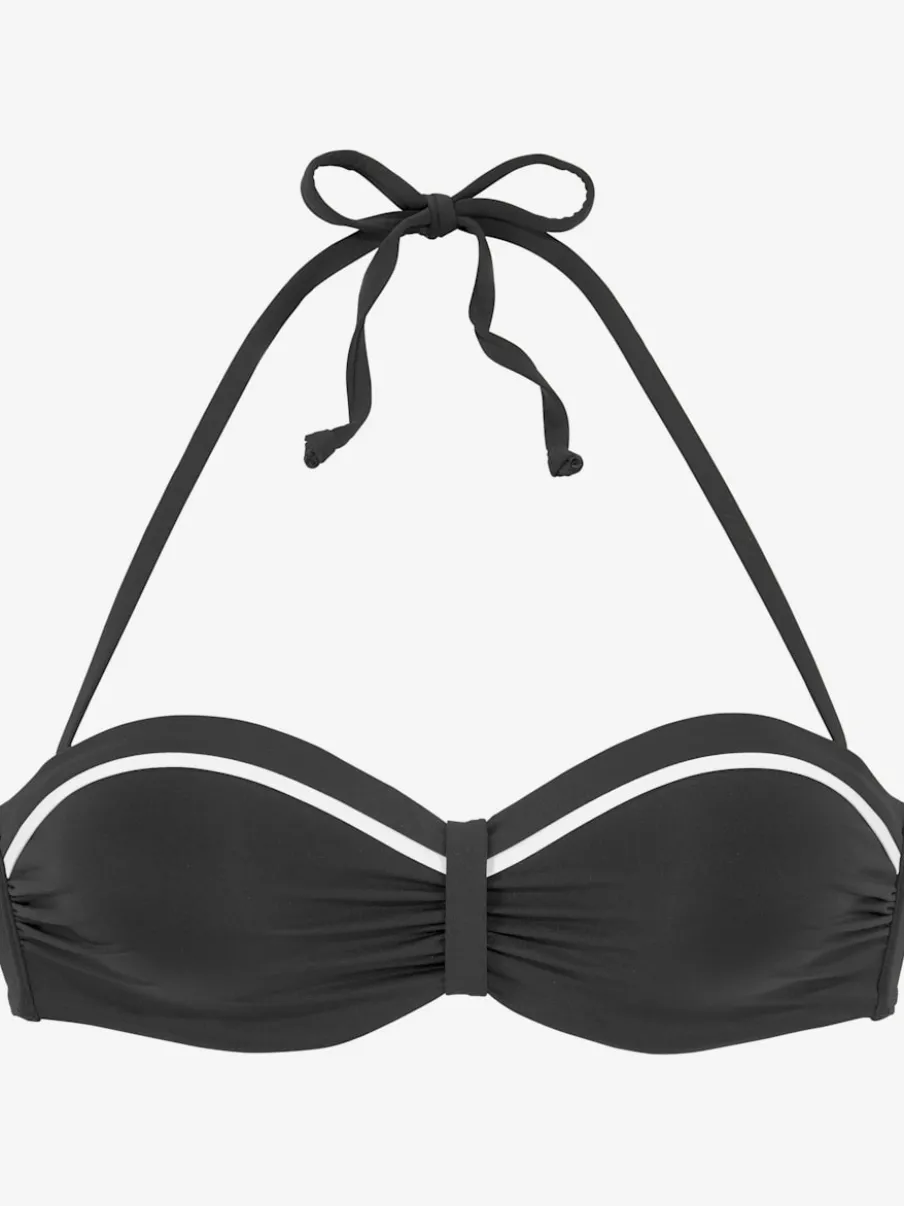 Haut de bikini bandeau avec bonnets rembourrés doux