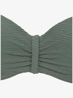 Haut de bikini bandeau structuré avec bonnets rembourrés