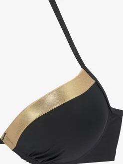 Haut de bikini push-up avec bonnets rembourrés intégrés
