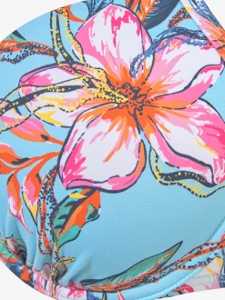 Haut de bikini push-up à imprimé floral avec bonnets rembourrés