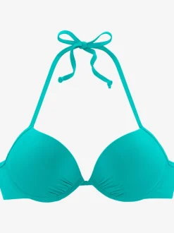 Haut de bikini push-up à nouer dans le cou avec bonnets rembourrés