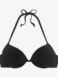 Haut de bikini push-up à nouer dans le cou avec bonnets rembourrés