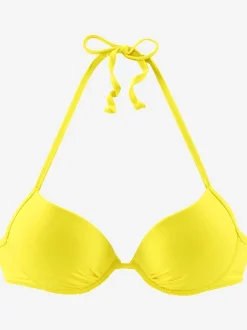 Haut de bikini push-up à nouer dans le cou avec bonnets rembourrés