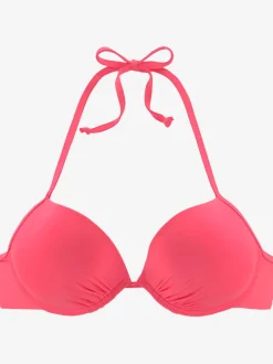 Haut de bikini push-up à nouer dans le cou avec bonnets rembourrés