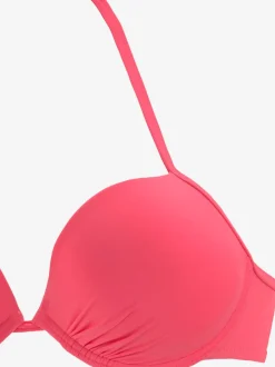 Haut de bikini push-up à nouer dans le cou avec bonnets rembourrés