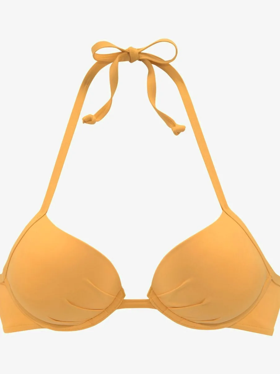 Haut de bikini push-up à nouer dans le cou