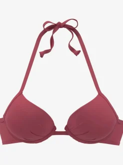Haut de bikini push-up à nouer dans le cou