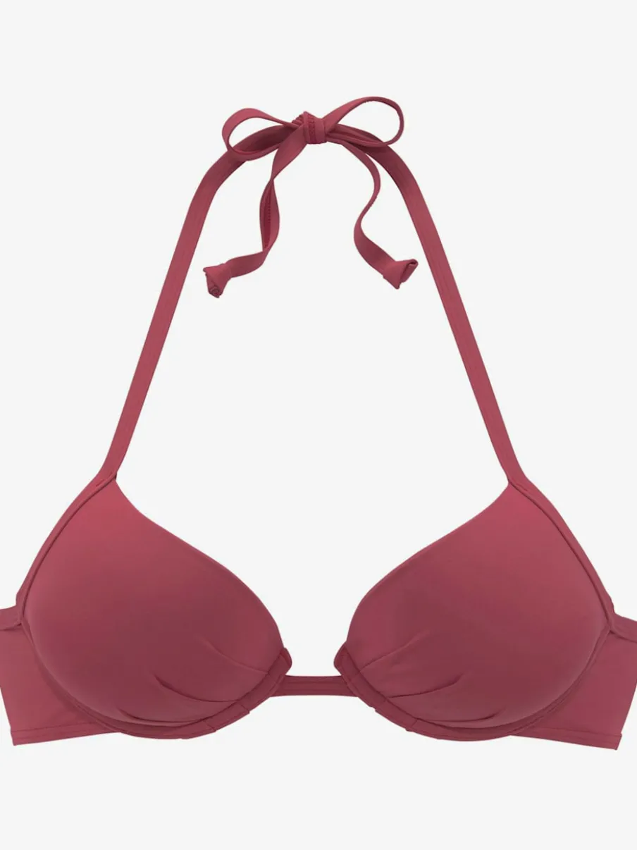Haut de bikini push-up à nouer dans le cou