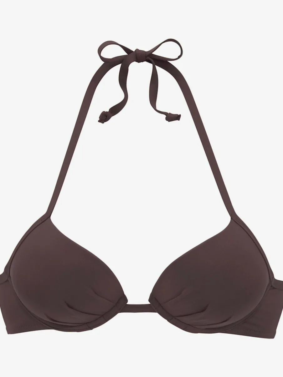 Haut de bikini push-up à nouer dans le cou