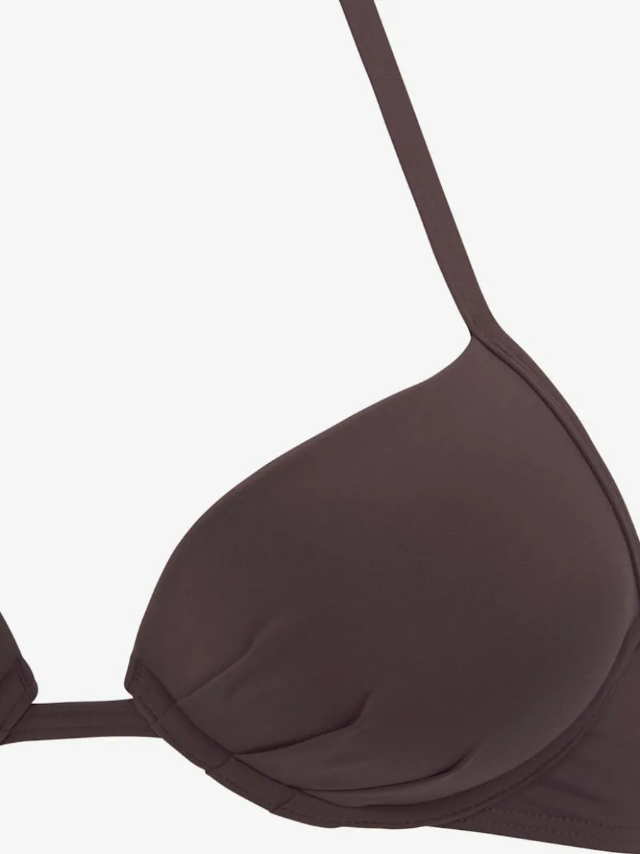 Haut de bikini push-up à nouer dans le cou