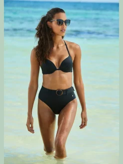 Haut de bikini push-up à nouer dans le cou