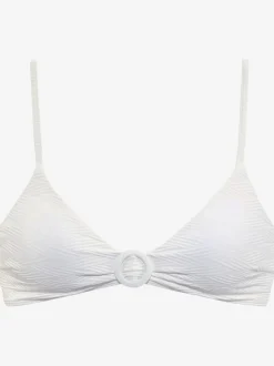 Haut de bikini triangle avec anneau décoratif et bonnets amovibles