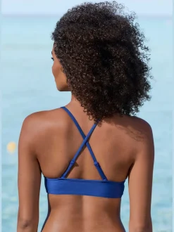 Haut de bikini triangle avec bonnets amovibles et bretelles réglables