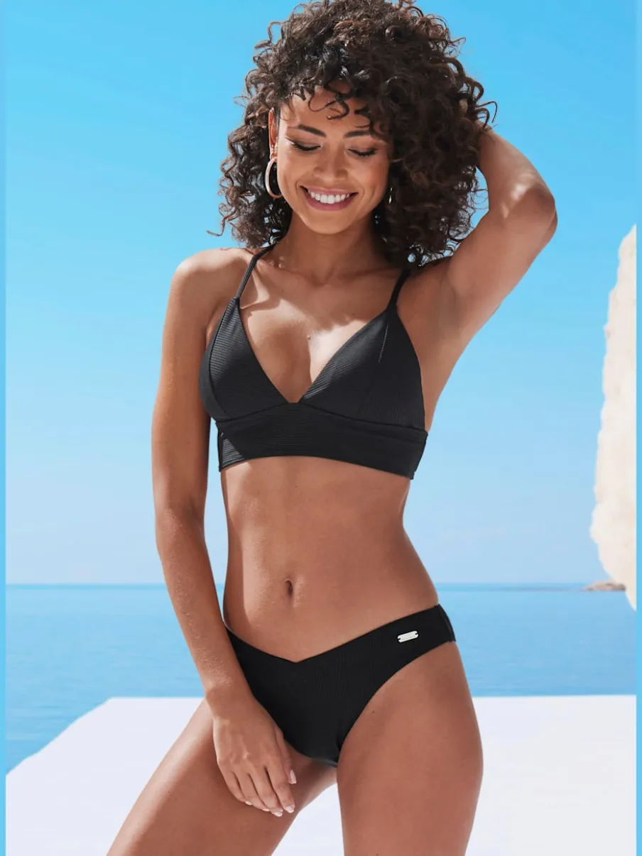 Haut de bikini triangle avec bonnets amovibles et bretelles réglables