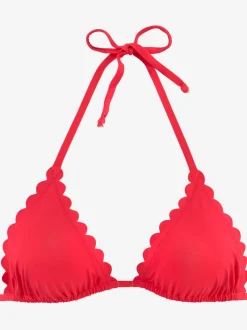 Haut de bikini triangle avec bonnets amovibles en microfibre douce