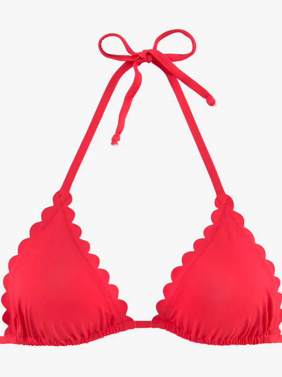 Haut de bikini triangle avec bonnets amovibles en microfibre douce